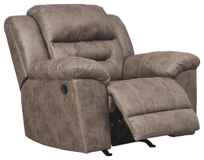 Stoneland - Rocker Recliner - Faux Leather - Fossil