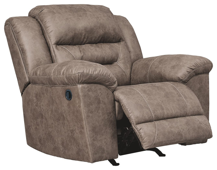 Stoneland - Rocker Recliner - Faux Leather - Fossil