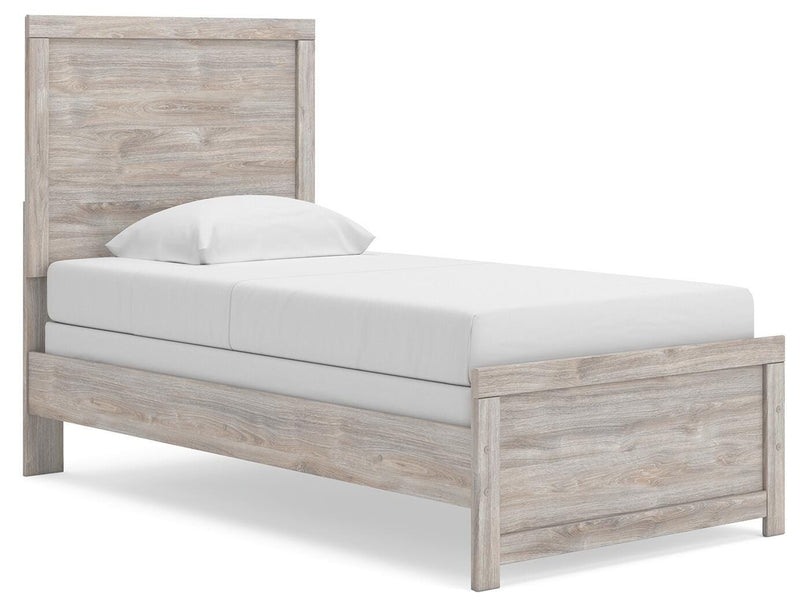 Broachmyn - Twin Panel Bed - Gray - Wood