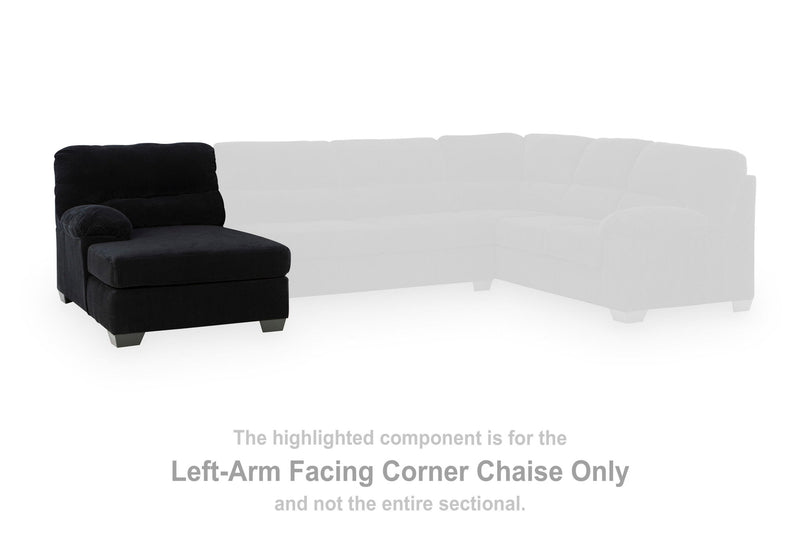 SimpleJoy - LAF Corner Chaise - Onyx