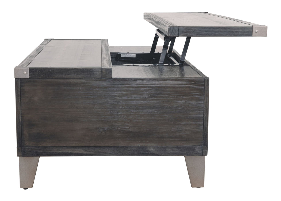 Todoe - Lift Top Cocktail Table - Dark Gray