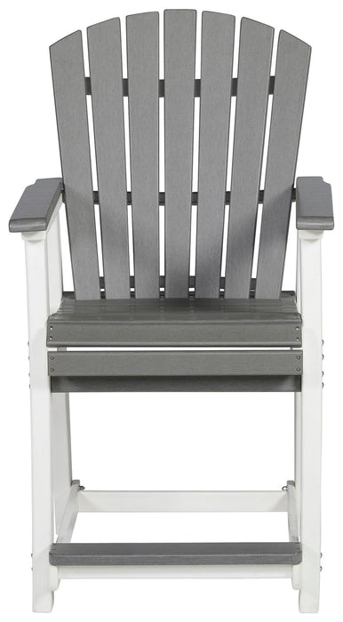 Transville - Barstool (Set of 2) - Gray / White