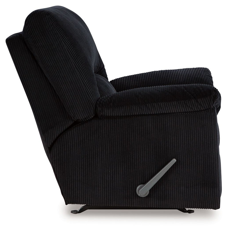 SimpleJoy - Rocker Recliner - Fabric - Onyx