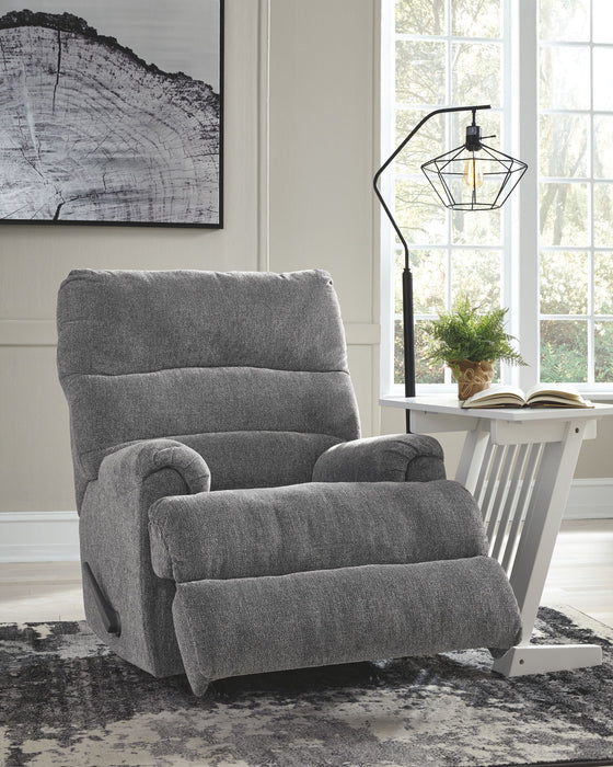 Man Fort - Rocker Recliner - Fabric - Graphite
