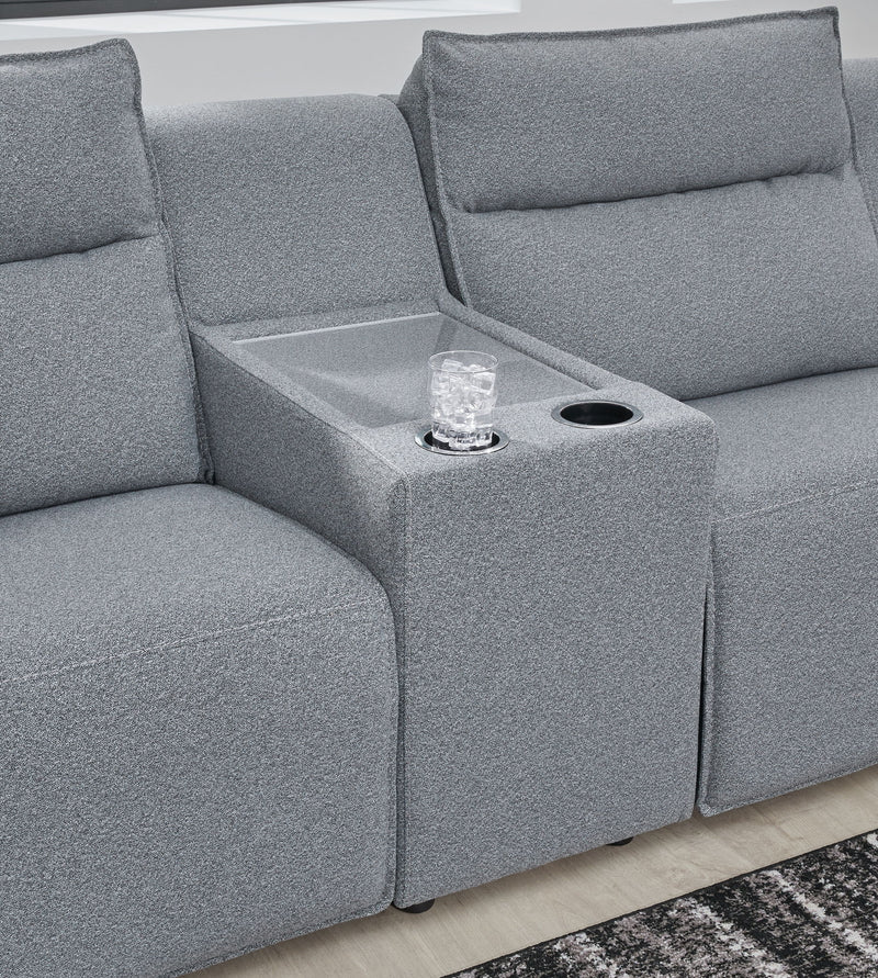 ModMax II - Salt And Pepper - Reclining Sectional