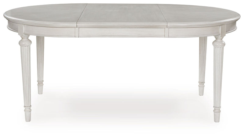 Montelaine - Oval Dining Room Extension Table - Antique White