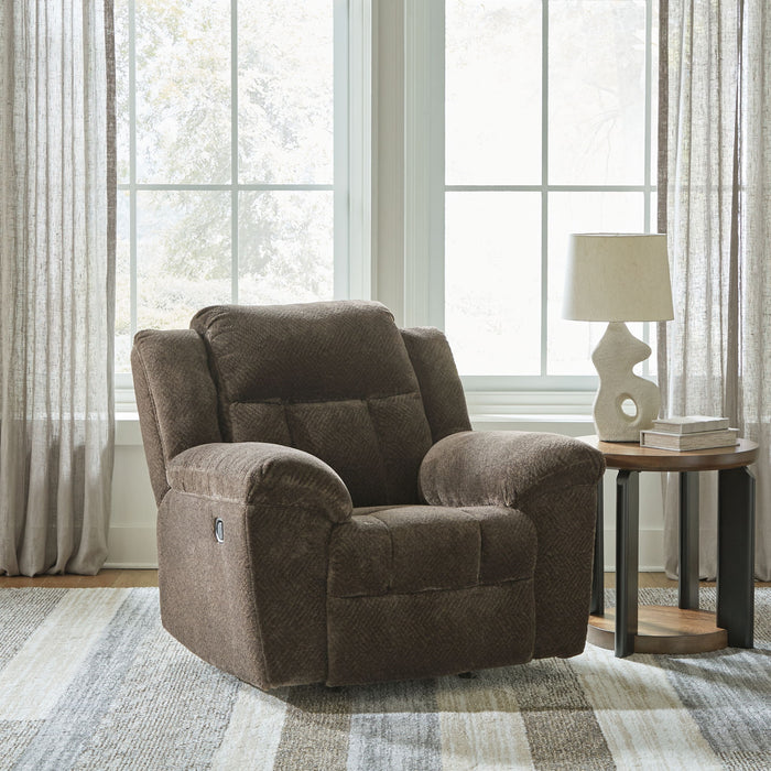 Frohn - Rocker Recliner - Fabric - Chocolate