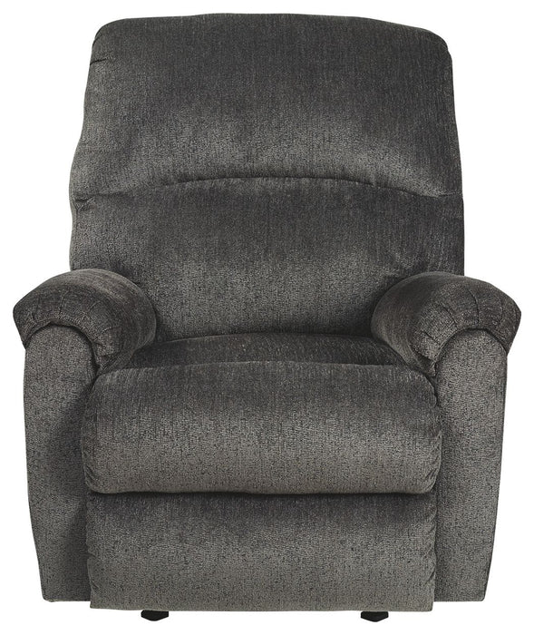 Ballinasloe - Rocker Recliner - Fabric - Smoke