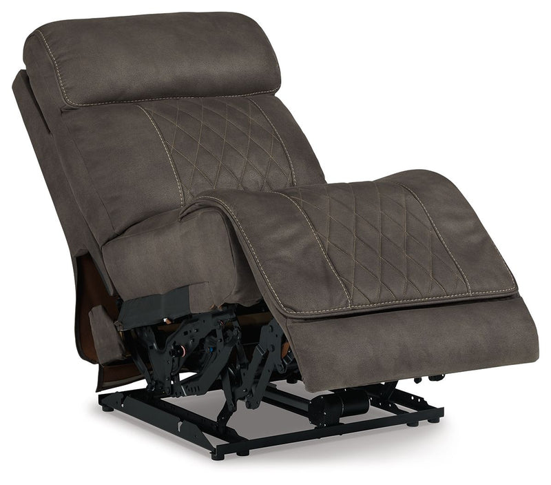 Hoopster - Pwr Armless Rec W/Adj Headrest - Gunmetal