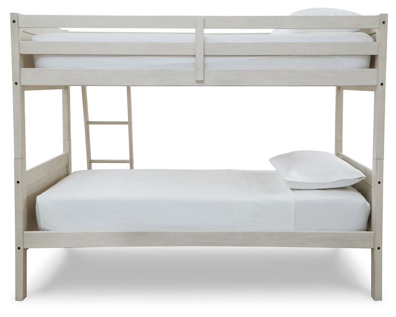 Robbinsdale - Twin/Twin Bunk Bed w/Ladder - Antique White