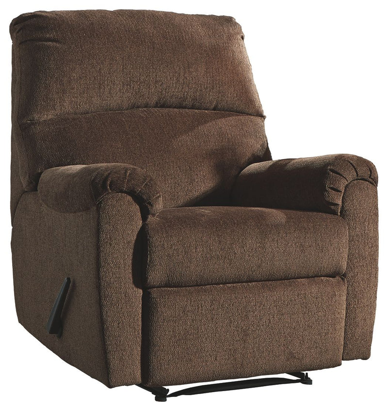 Nerviano - Zero Wall Recliner - Fabric - Chocolate