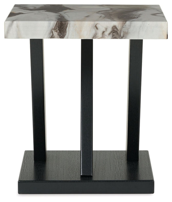 Cendill - Occasional Table Set (Set of 3) - Dark Brown / White / Black