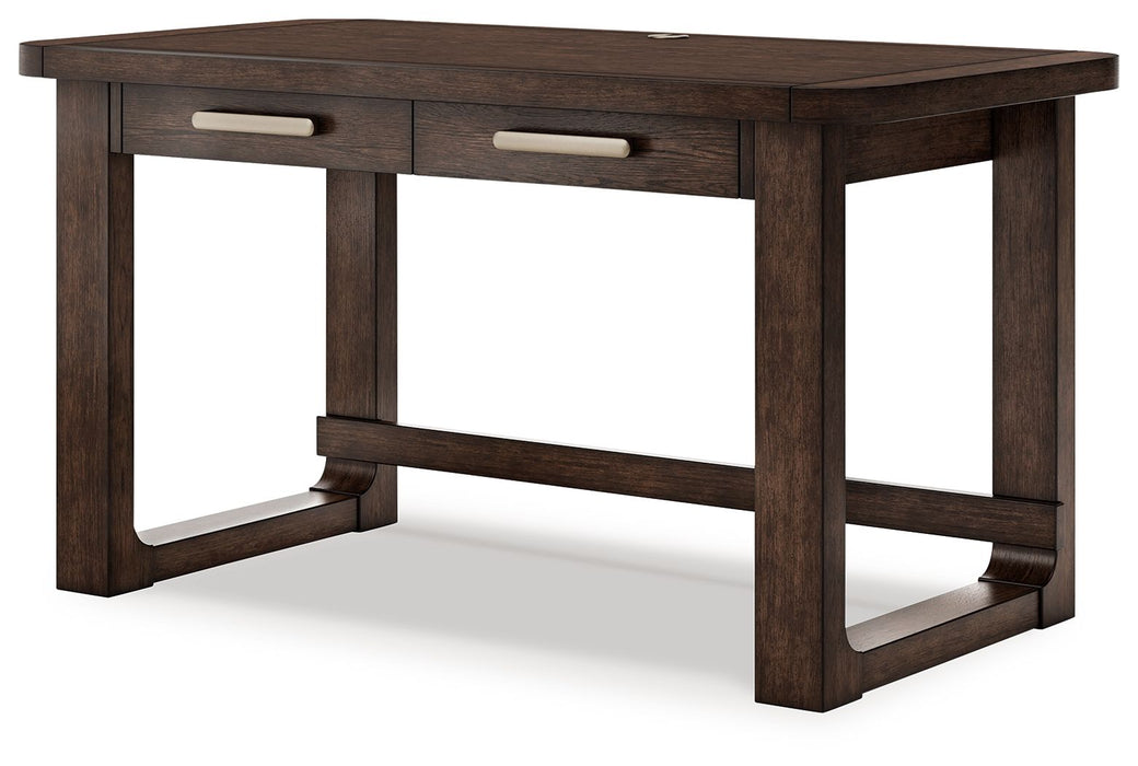 Breckington - Home Office Desk - Dark Brown
