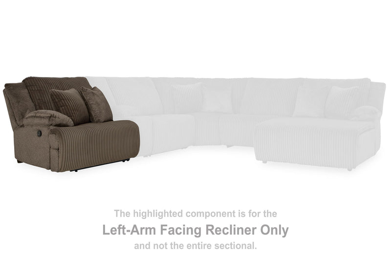 Top Tier - Laf Zero Wall Recliner - Fabric - Chocolate