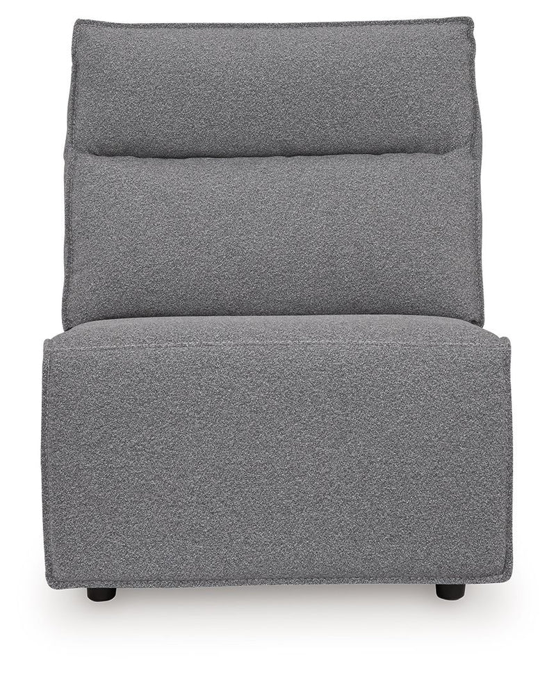 Modmax II - 8-Piece Power Reclining Sectional With LAF Press Back Power Chaise And Console - Salt And Pepper