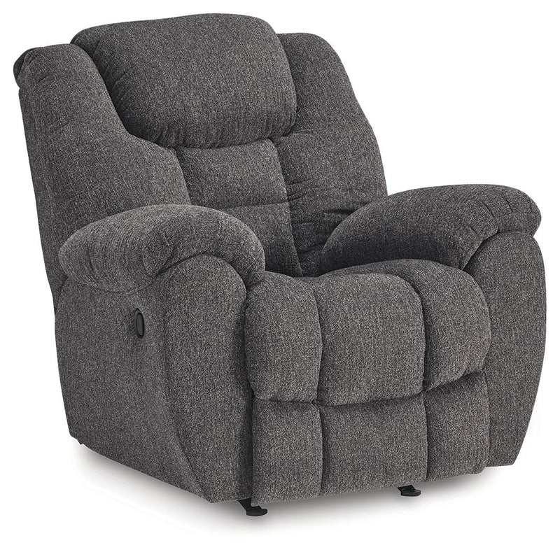 Foreside - Rocker Recliner - Fabric - Charcoal