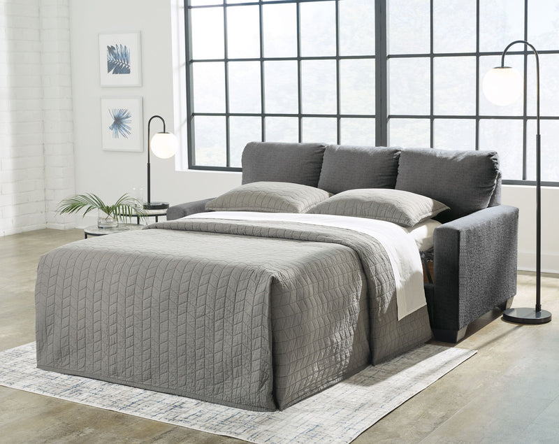 Rannis - Full Sofa Sleeper - Fabric - Pewter