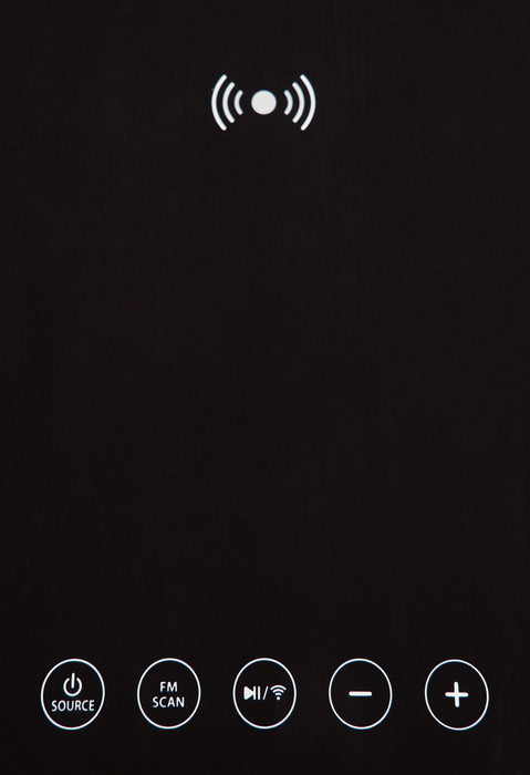 Jorvalee - Accent Table with Speaker - Gray / Black