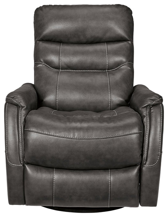 Riptyme - Swivel Glider Recliner - Quarry