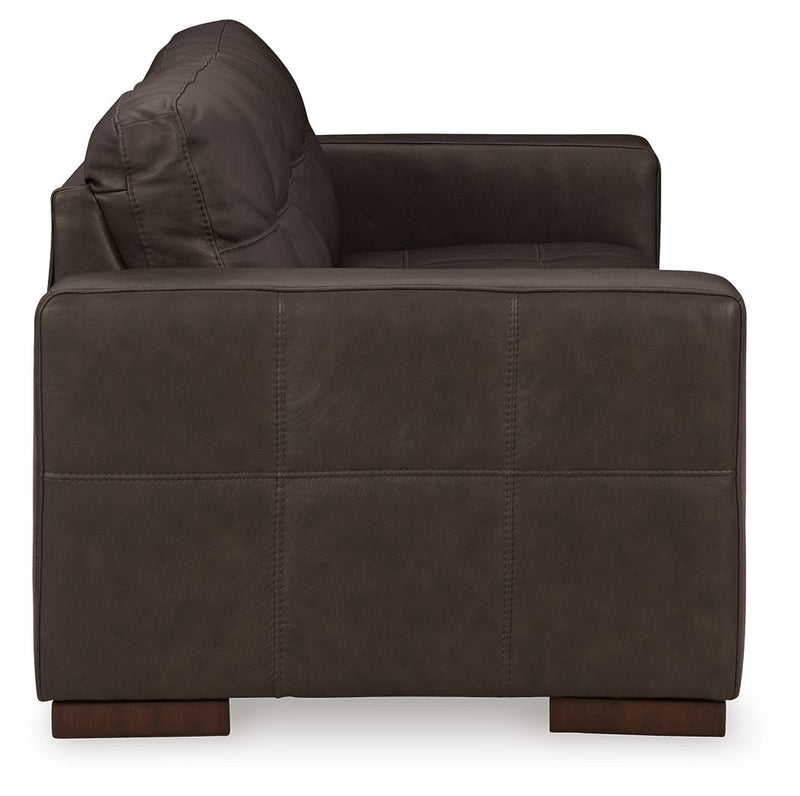 Luigi - Sofa - Leather Match - Thunder