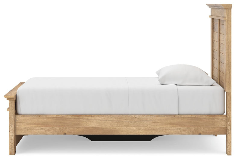 Makidern - Panel Storage Bed With Under Bed Storage Unit