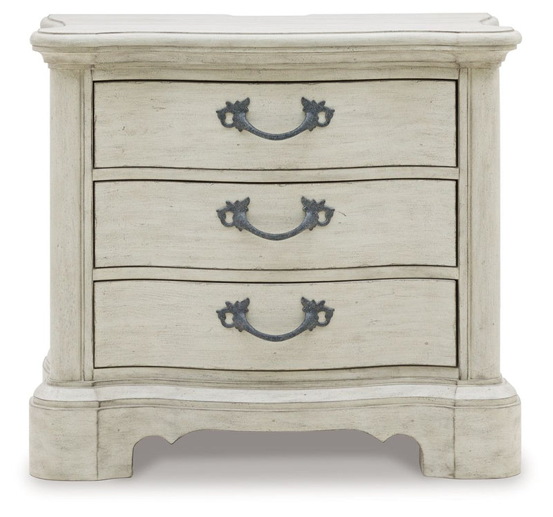 Arlendyne - Three Drawer Night Stand - Antique White