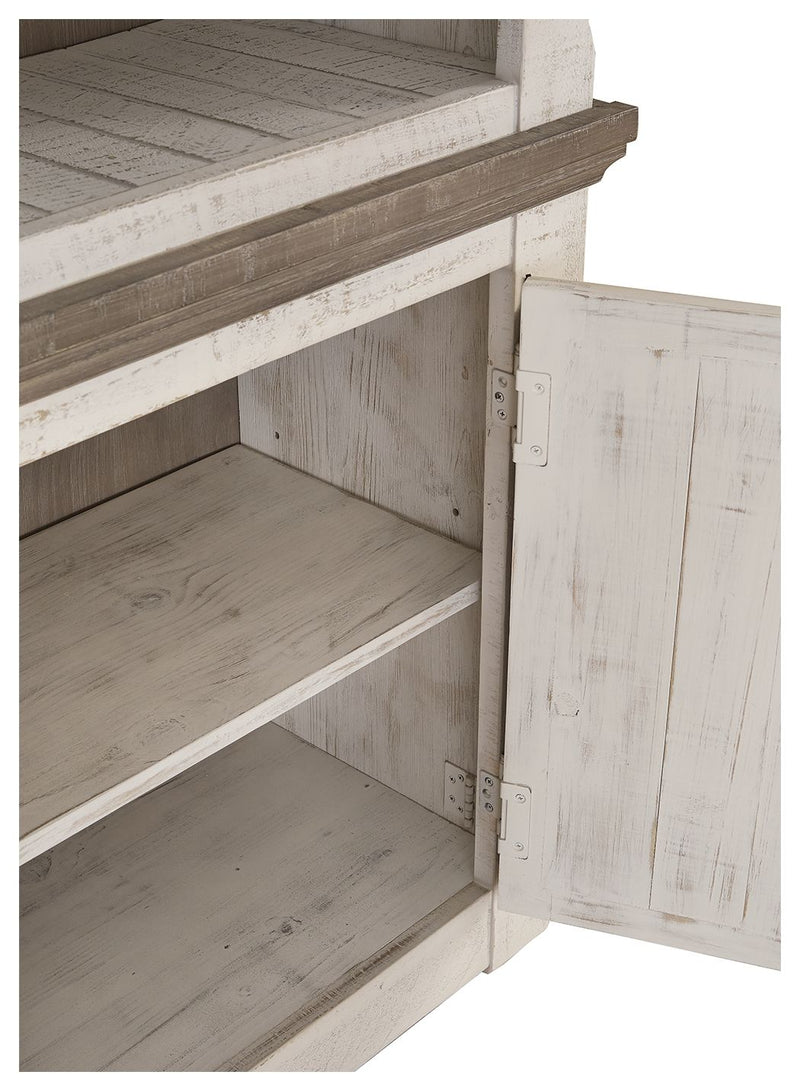 Havalance - Right Pier Cabinet - Brown / Beige
