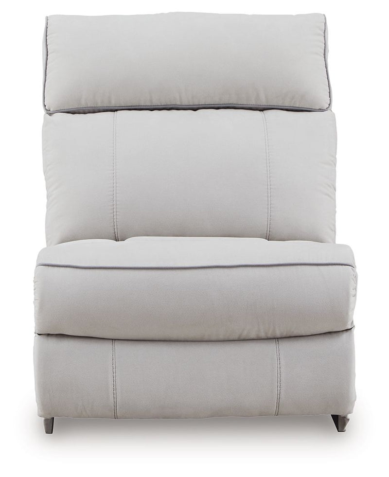 Social Pointe - Armless Chair - Pearl / Ash