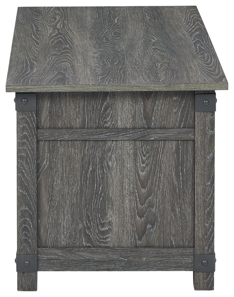 Freedan - Rect Lift Top Cocktail Table - Grayish Brown