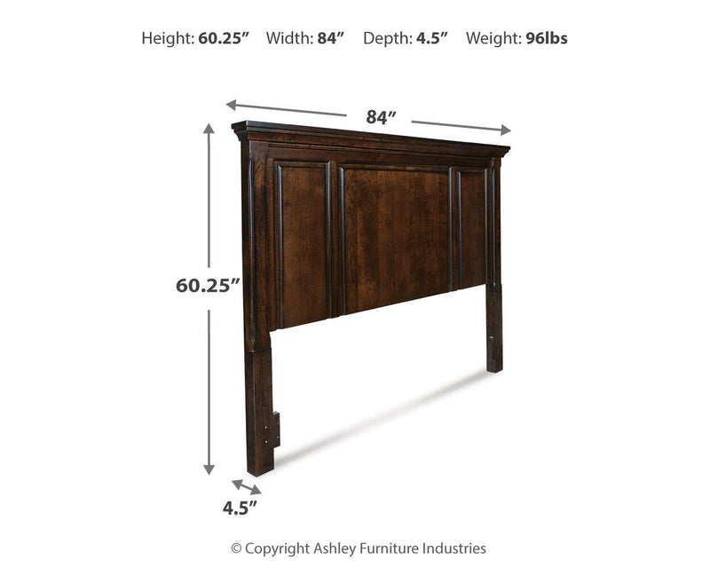 Porter - King/Cal King Panel Headboard - Rustic Brown