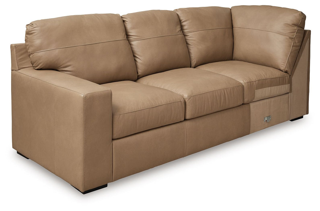 Bandon - 4-Piece Sectional With Raf Loveseat - Leather Match - Toffee