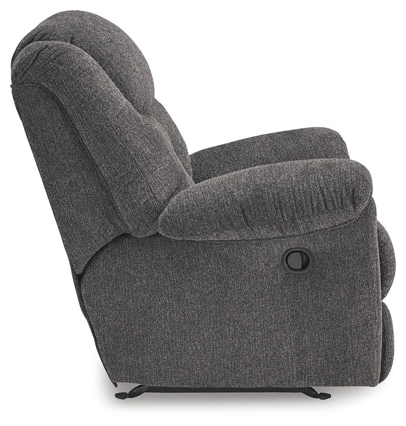 Foreside - Rocker Recliner - Fabric - Charcoal